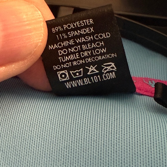 Baseball Lifestyle 101 Blue Hoodie with Pink Accents, Men’s size medium - Picture 10 of 10